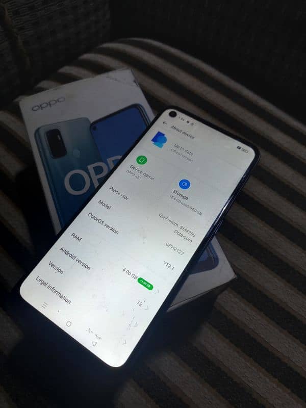 oppo a53 4/64 wiht box raed add first 3