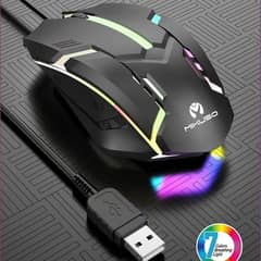 MIKUSO MOS-379U RGB Breathing Light Gaming Optical Mouse