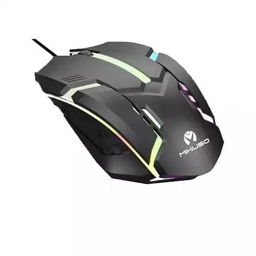 MIKUSO MOS-379U RGB Breathing Light Gaming Optical Mouse 1