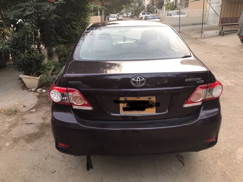 Toyota Corolla XLI 2013 Red Wine coour 2