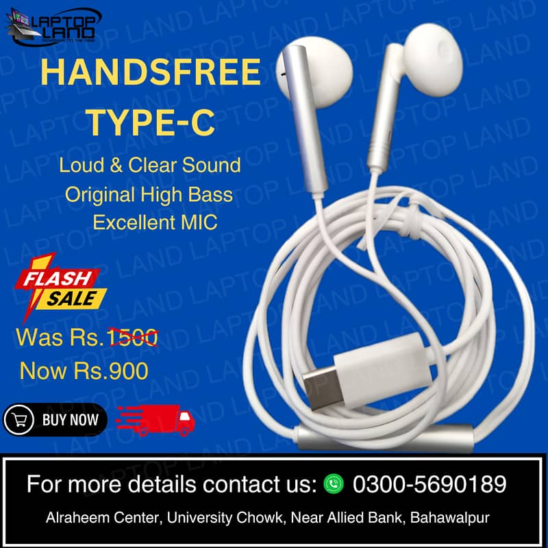 Handsfree Type C High Sound and Base 0