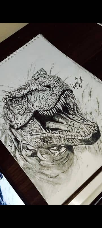 T_Rex dinosaurs sketch 0