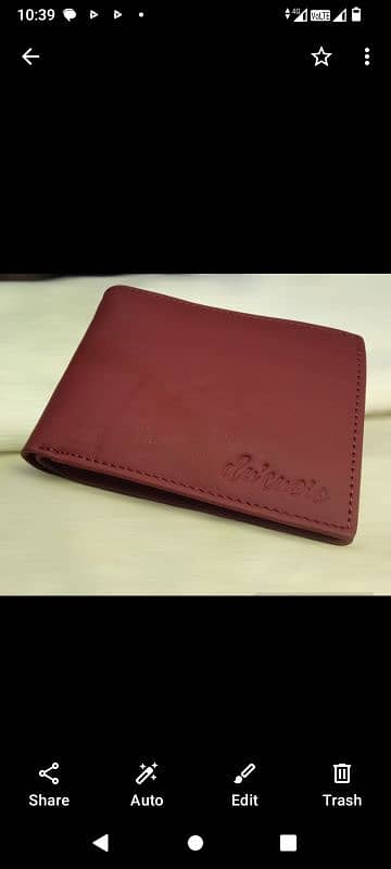 Textured Imported Leather Italian Leather wallet 0