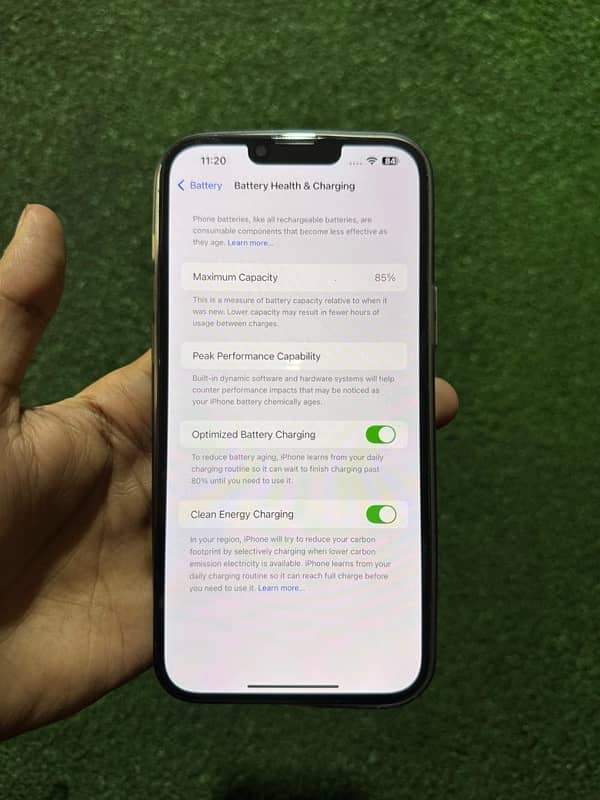 iphone 13promax jv 128gb 85 battery health 10/10 2