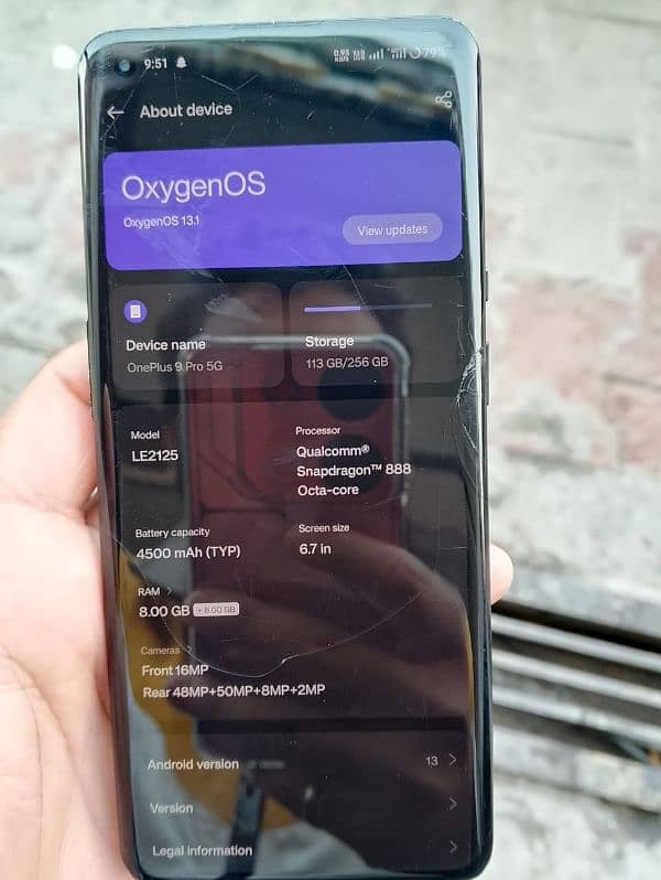 One plus 9 pro 5G dual physical patch LLE model 2