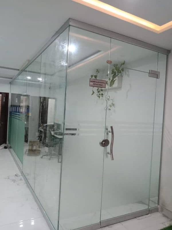 Aluminium Glass Partitions / False Ceiling/ Office interior/Upvc work 10