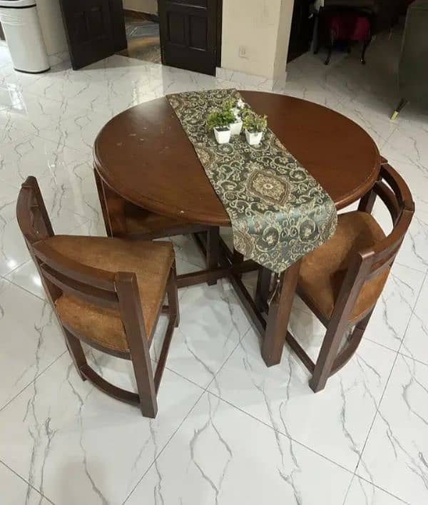 pure wooden 4 seater dinning table 0