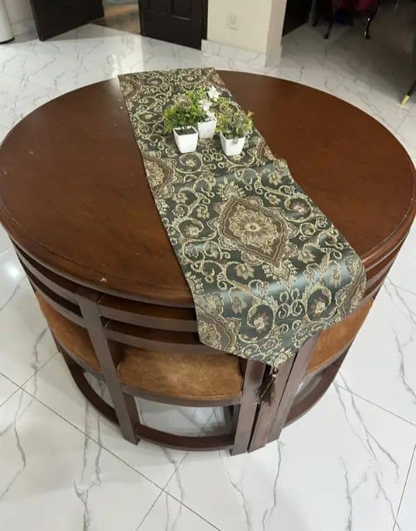 pure wooden 4 seater dinning table 1