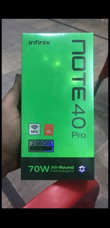 Infinix note 40 pro 12/256 Box Pack 1 Year worantyy contct 03422846655 0