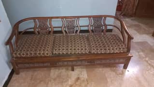 7 seater wooden sofa set urgent sale