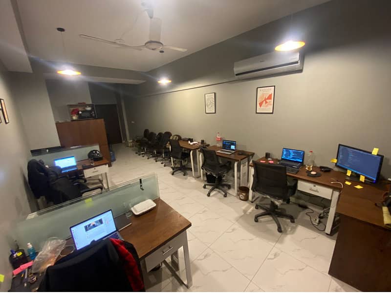 Fully Furnished Area 470 square Feet Brand New Corporation Office Available For Rent in Gulberg 3 Lahore 4