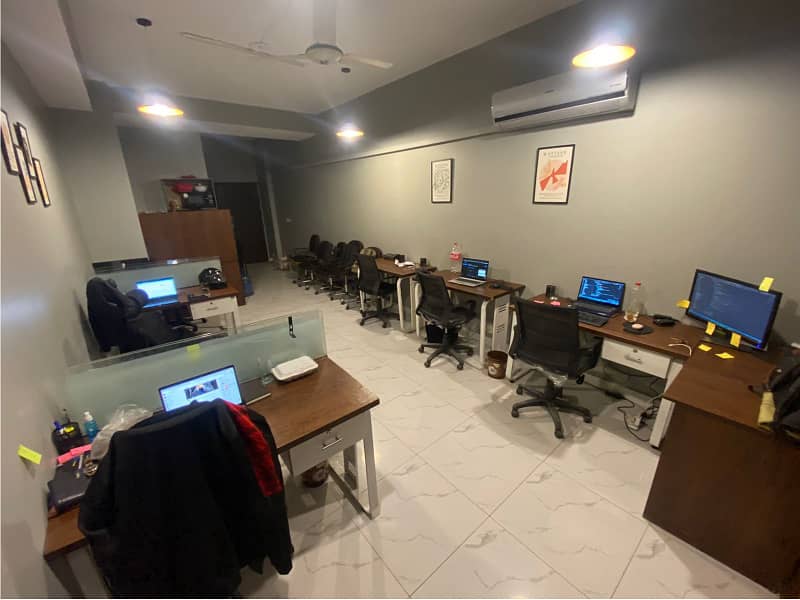 Fully Furnished Area 470 square Feet Brand New Corporation Office Available For Rent in Gulberg 3 Lahore 5