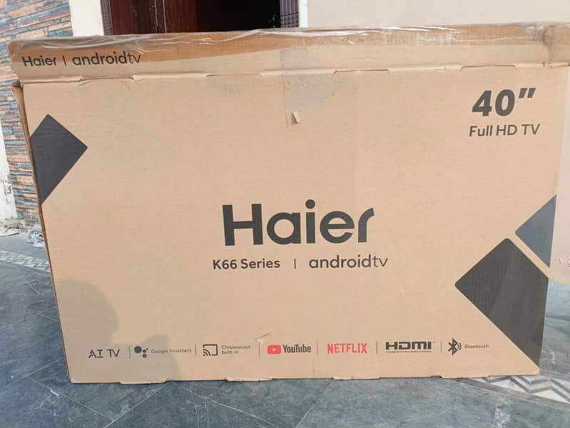 Haier 40 inch H40K66FG (Android Smart TV) With 21monthes Warranty 1