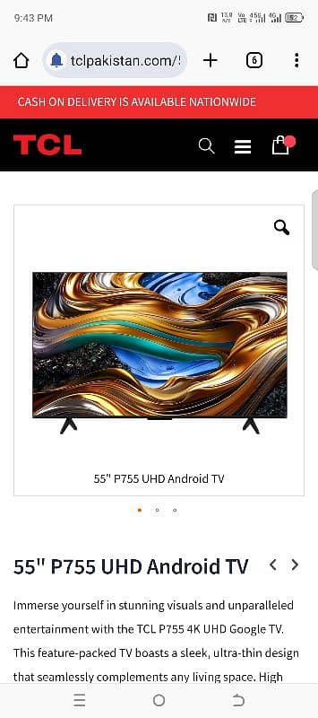 TCL 55 P755 Box Pack 1