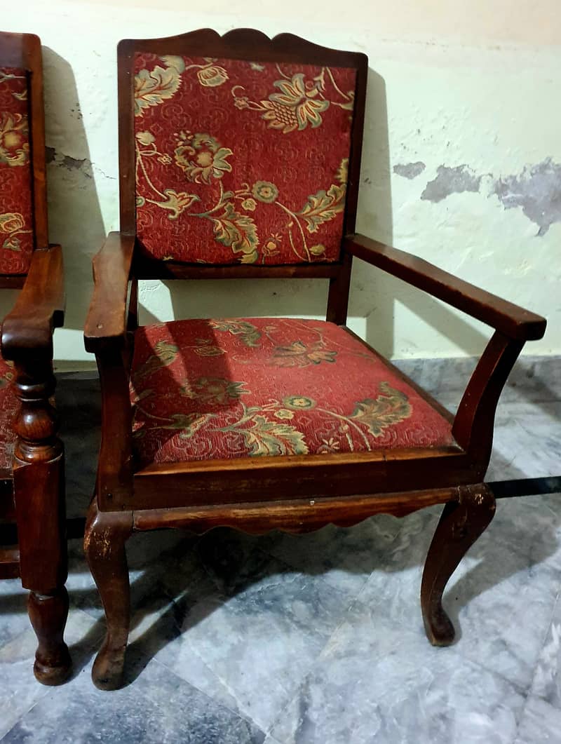 Genuine wood Chairs. 6 chairs total at 12000 2