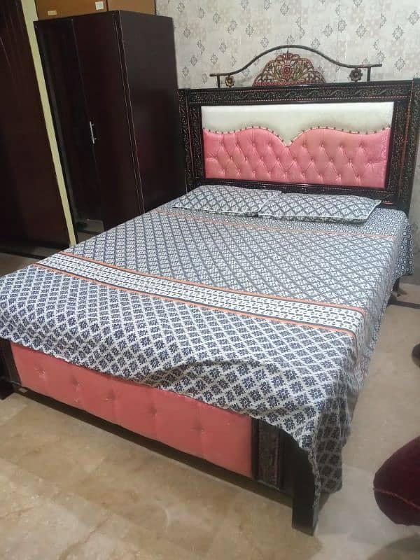 King size bed with mattress 1