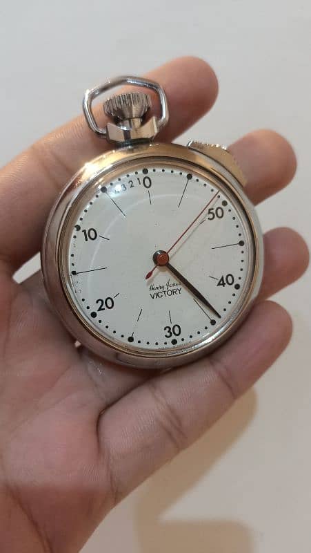 Excellent condition Mechanical Stopwatch Henry Jones Victory Britain 3