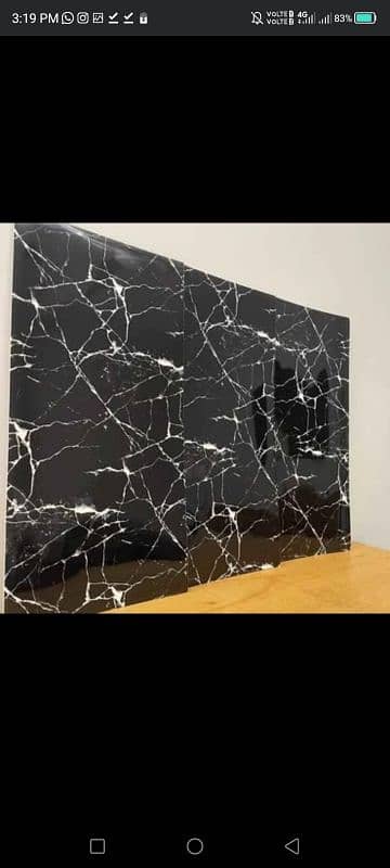 Marble sheet sticker  Black & white White & gray Size 60x200cm 5