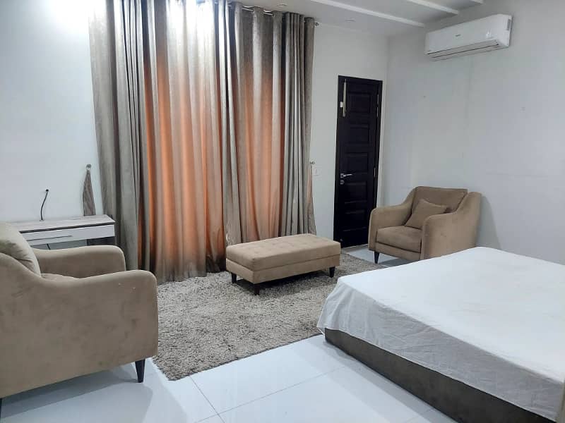 10 marla Brand new first entry full furnished upper portion for Rent in Bahia Town lahore 13