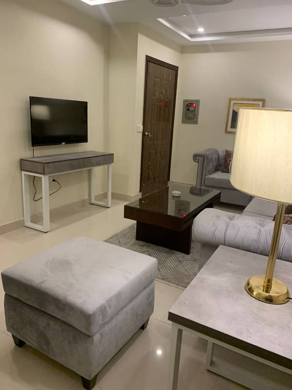 Facing Eiffel Daily One BedRoom Lavish Furnished Appartment For Rent in Bahria Town Lahore 1