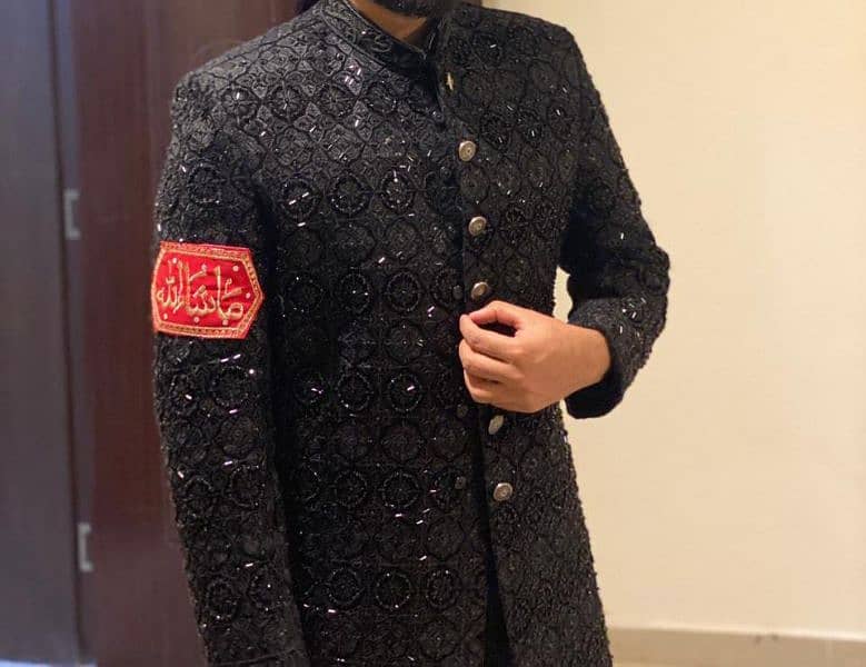 sherwani black 1