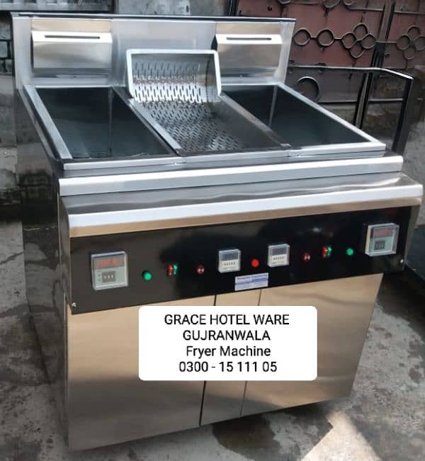 Pizza Oven Dough Mixer Fryer HotPlate Shawarma Counter Grill Prep Tabl 6