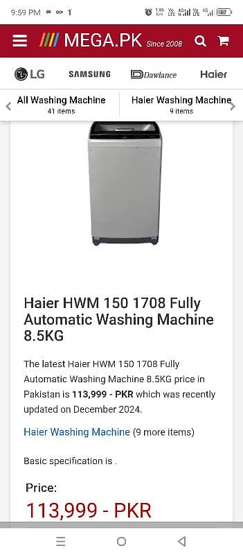 Haier New Automatic Machine Urgen Sell 5