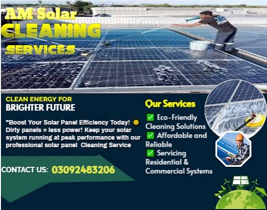 Solar  panel wash services & Solar panel cleaning services 0