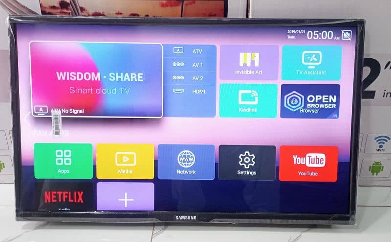 DHAMAKA SALE LED TV 43 INCH SAMSUNG ANDROID 4K UHD BOX PACK 1