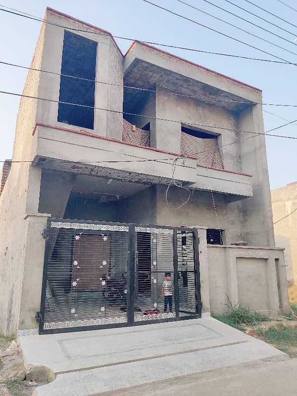 5 Marla Half Double Storey Grey Structure House in Al Ahmad Garden 0