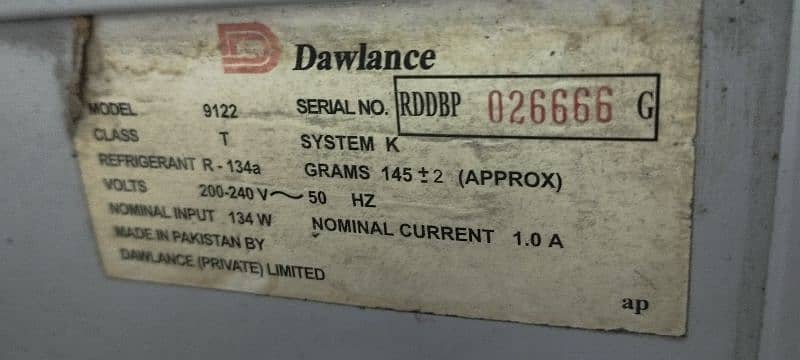 Dawlance Refrigerator 9122 10