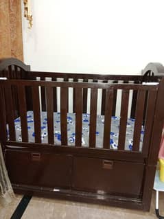 Junior wooden baby cot