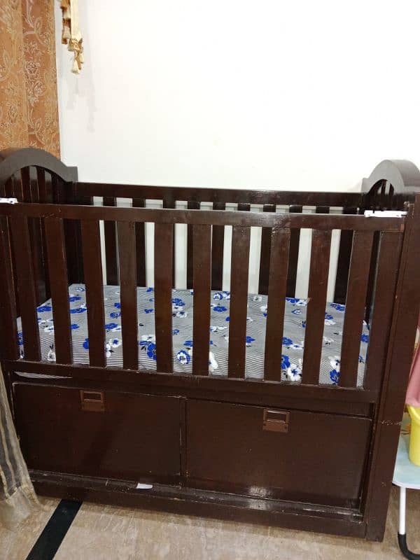 Junior wooden baby cot 0