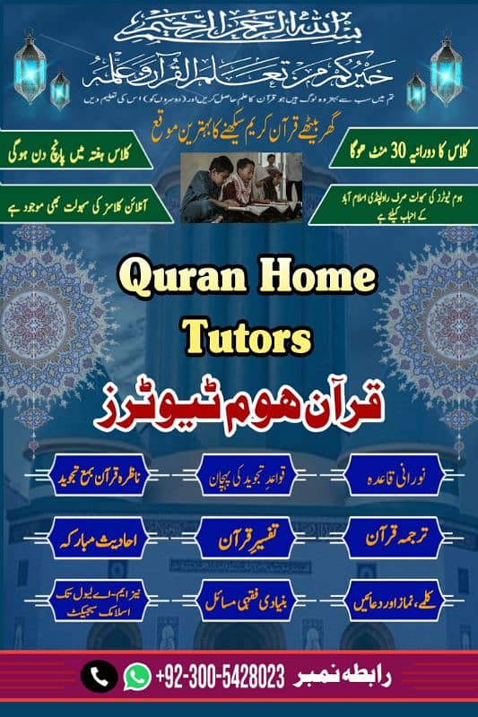 Home Based Quran Tutors 2