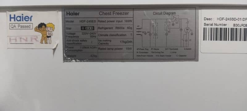 Single Door Haier Freezer with Haier Steplizer 2