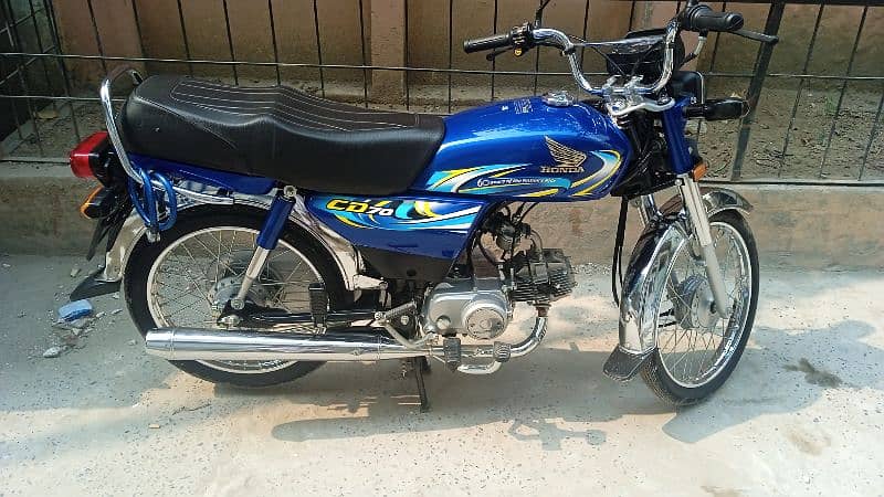 HONDA CD 70 2024 MODAL BLUE COLOUR 0