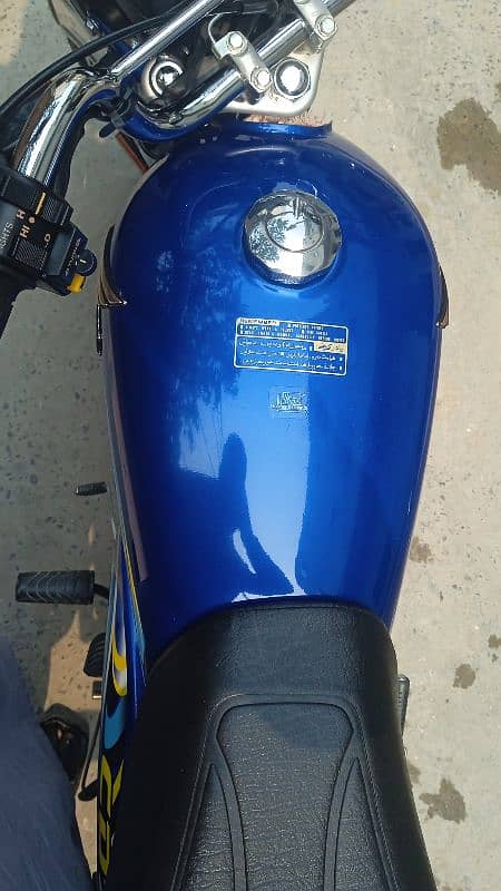 HONDA CD 70 2024 MODAL BLUE COLOUR 4