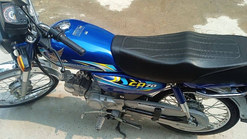 HONDA CD 70 2024 MODAL BLUE COLOUR 5