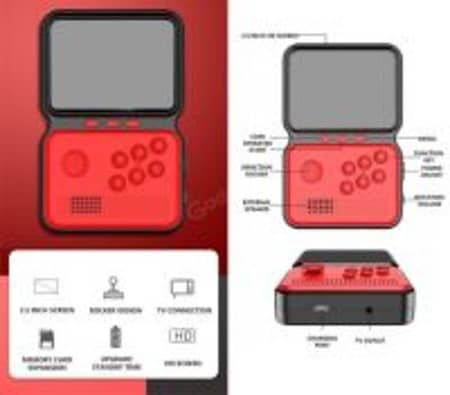 M3 SUP Game Box – 900-in-1 Retro Handheld Console with 3.0” Color LCD 8