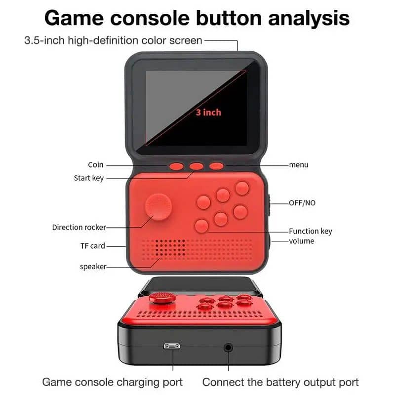 M3 SUP Game Box – 900-in-1 Retro Handheld Console with 3.0” Color LCD 10