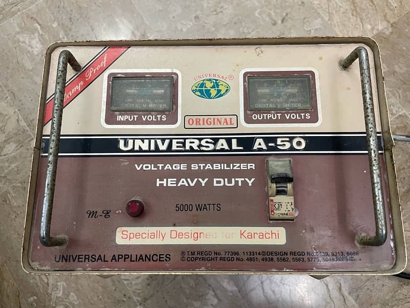 Universal A-50 Voltage Stabilizer – Heavy Duty (5000 Watts) 1