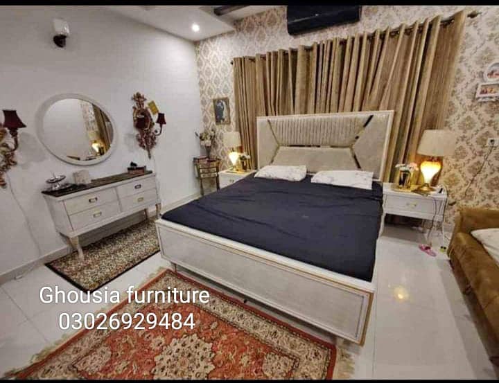 turkish style/bedset/furniture/side table/double bed/factory rate 18