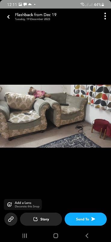 5 seater sofa available 0