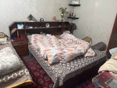 double bed with mattress