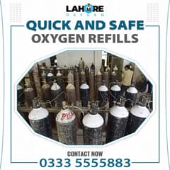 Oxygen gas Cylinder refill Lahore home delivery