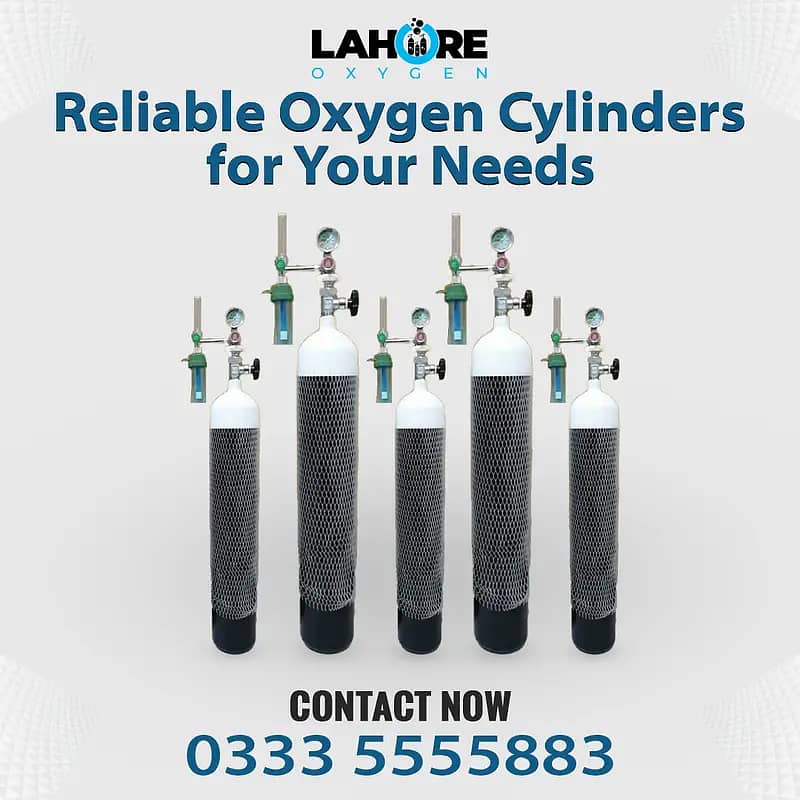 Oxygen gas Cylinder refill Lahore home delivery 0