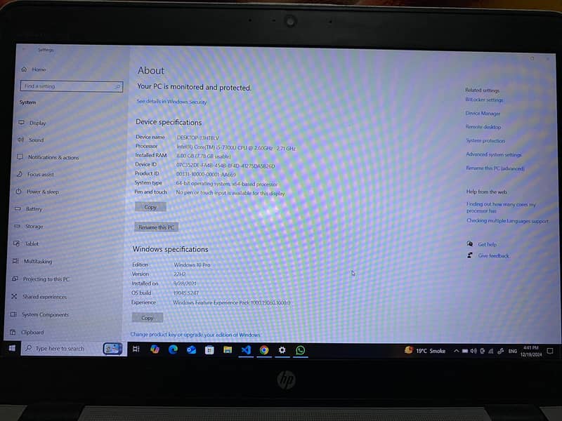 HP Elite Book 840 G4 8/256 SSD M2 Laptop 2