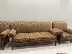 Solid Wood Structure Sofa Set (3+1+1)