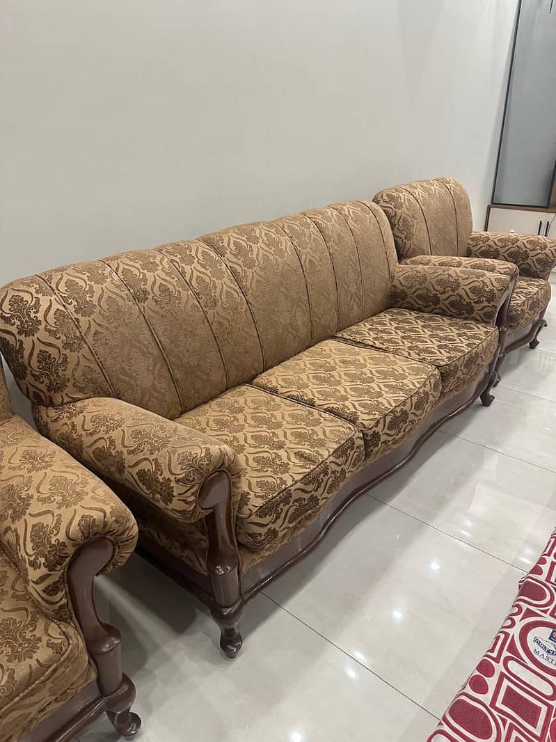 Solid Wood Structure Sofa Set (3+1+1) 2