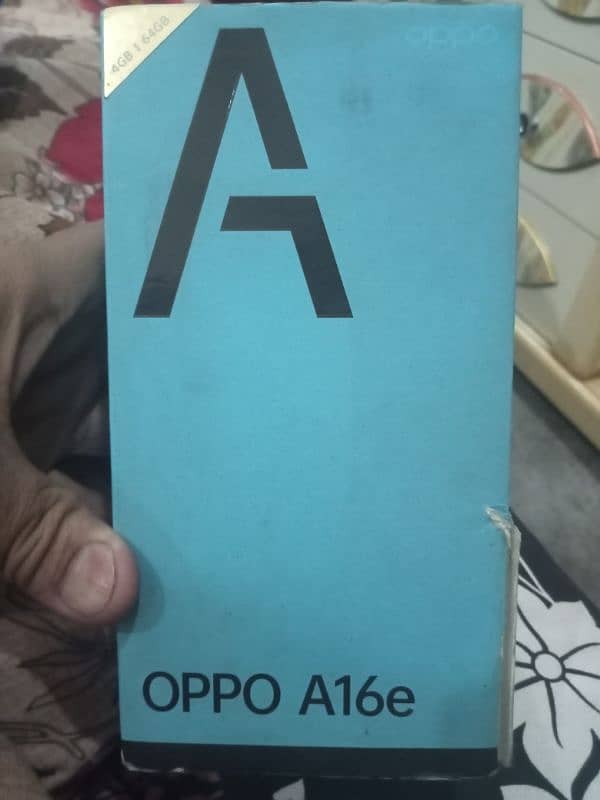 oppo A16e with box rem 4+1 gb64 0